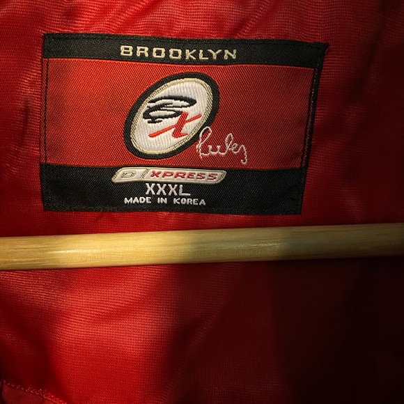 Red Brooklyn bomber XXXL PUFFY jacket - Picture 2 of 4